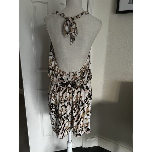Versona Womens Open-Back Tie-Dye Print Sleeveless Romper size L - Picture 5 of 8